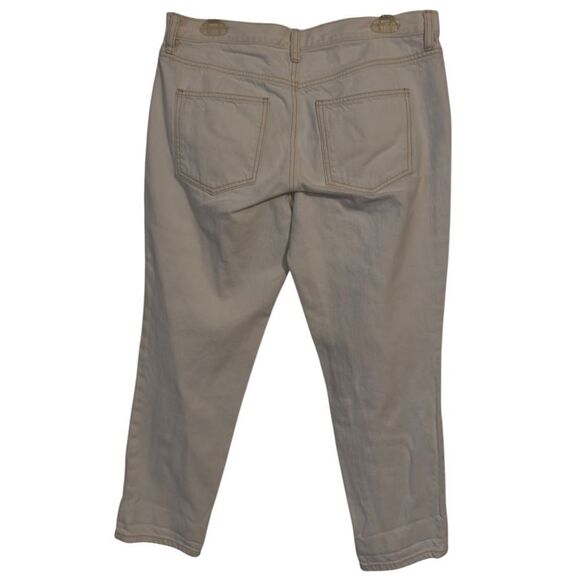 🌹LOFT WHITE CROPPED BOYFRIEND JEANS - Picture 5 of 7